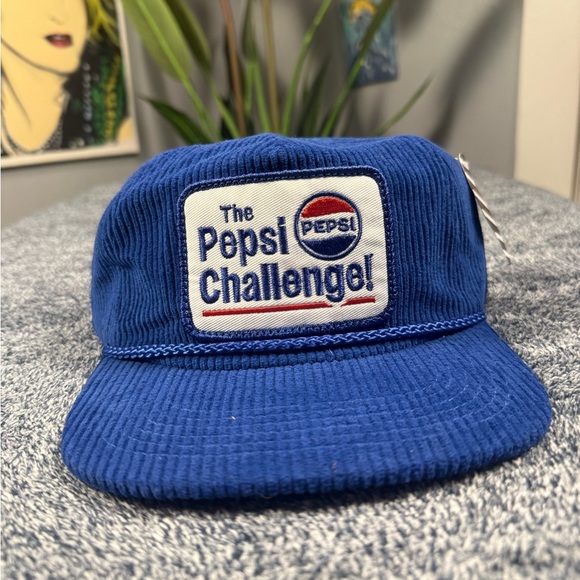 SNAG Other - Vintage Pepsi Challenge  Blue Corduroy SnapBack H6